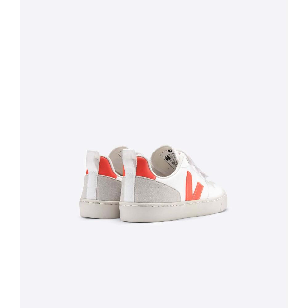 Veja V-10 CWL Schoenen Kinderen White/Yellow | NL 783PJJ